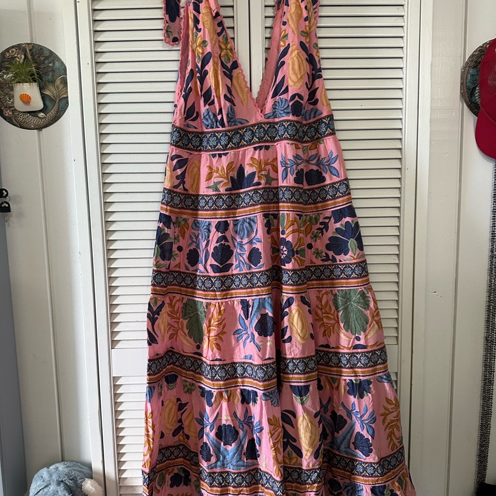 Seashell Tapestry Maxi Dress